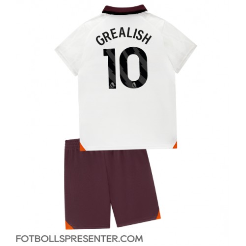 Manchester City Jack Grealish #10 Bortatröja Barn 2023-24 Kortärmad (+ korta byxor)